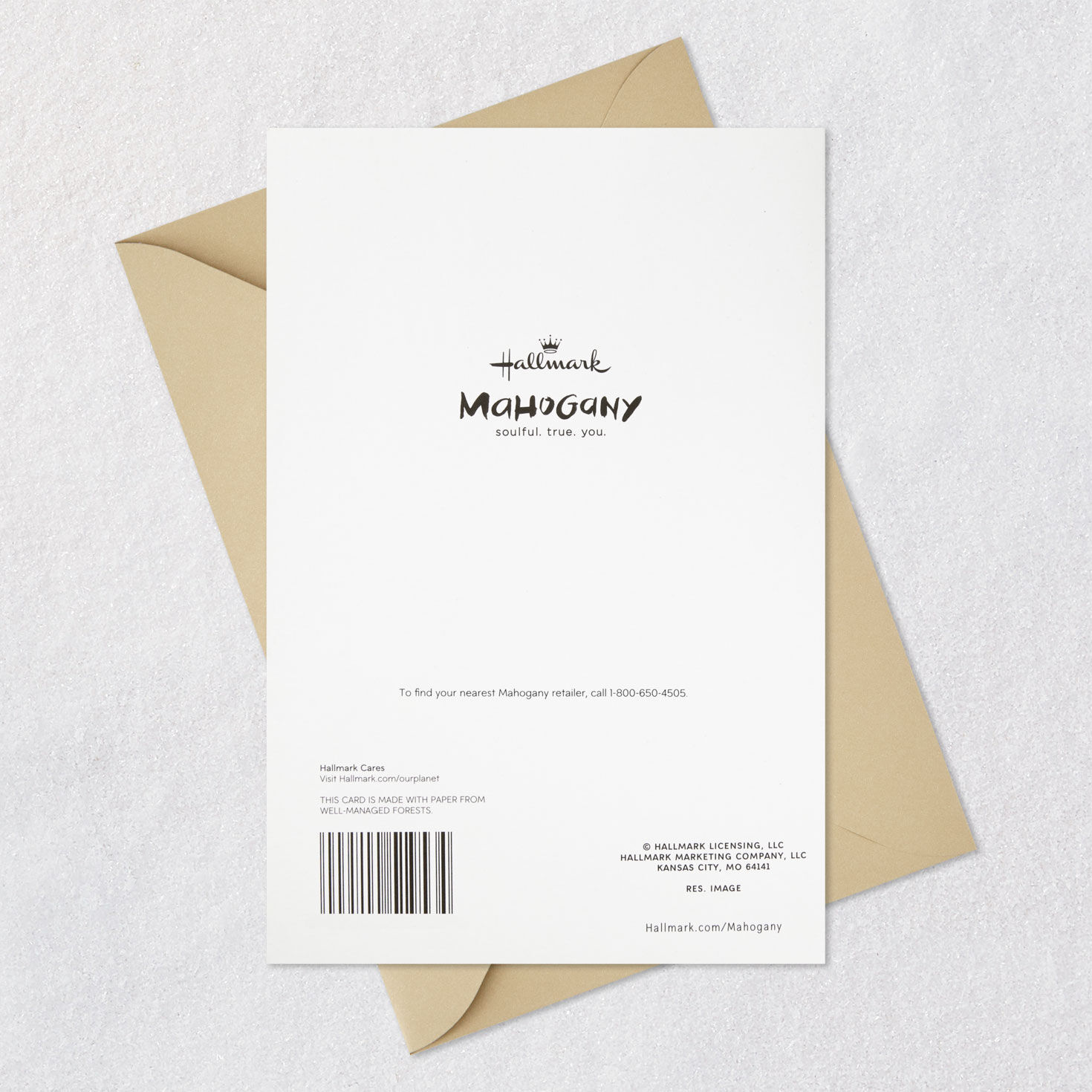 Gold Lettering on Black Romantic Father's Day Card Card Back with Envelope image number 8