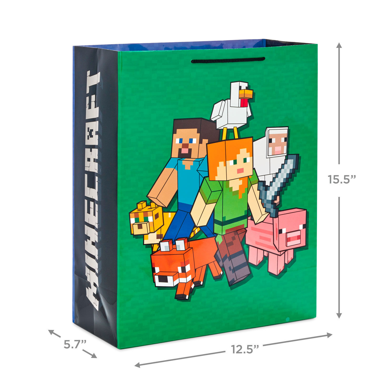 Minecraft Steve, Alex and Mobs 2-Pack Gift Bags, Assorted Sizes, , large image number 3