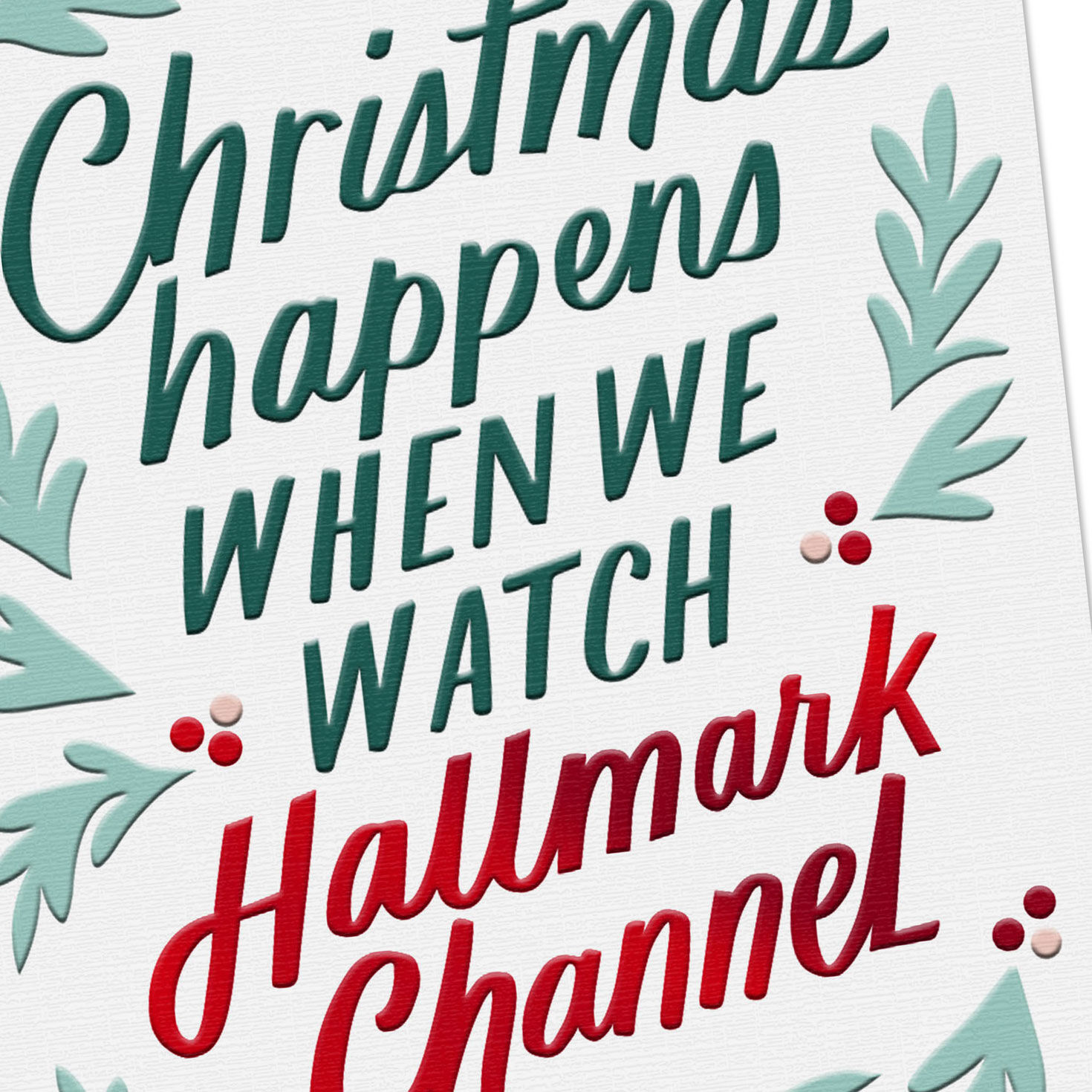 Hallmark Channel Popcorn, Movies and Happiness Christmas Card for only USD 3.99 | Hallmark