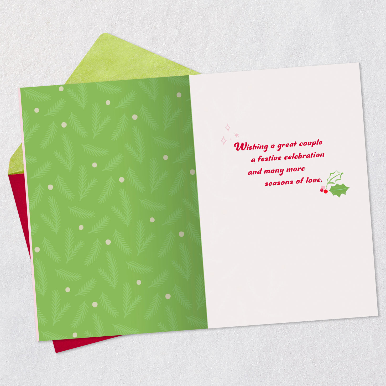 Merry Mistletoe Christmas Card for Niece and Her Husband, , large image number 3