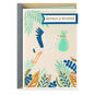 Stork and Leaves New Baby Boy Card Card Front image number 1