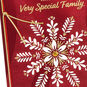 Sparkly Snowflakes Christmas Card for Son and Family Caard Front Detail image number 6