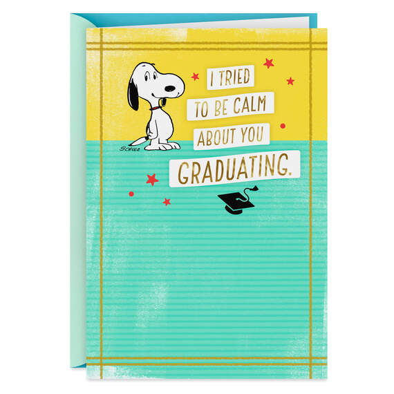 Peanuts® Snoopy Staying Calm Graduation Card, , large image number 1