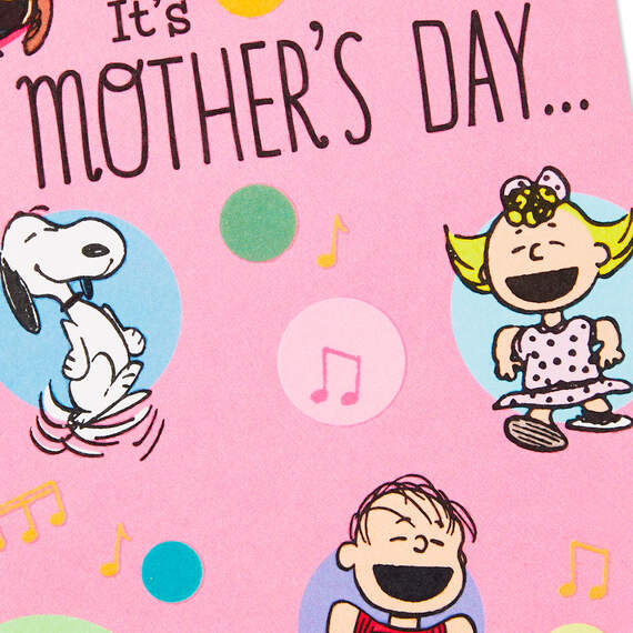 Peanuts® Gang Dancing Funny Mother's Day Card, , large image number 4