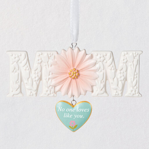 Love You, Mom Porcelain Ornament, 