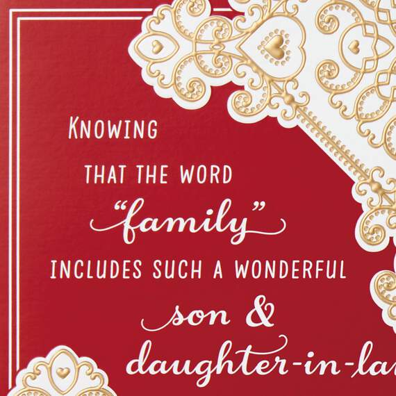 You Make Family Special Son and Daughter-in-Law Valentine's Day Card, , large image number 4