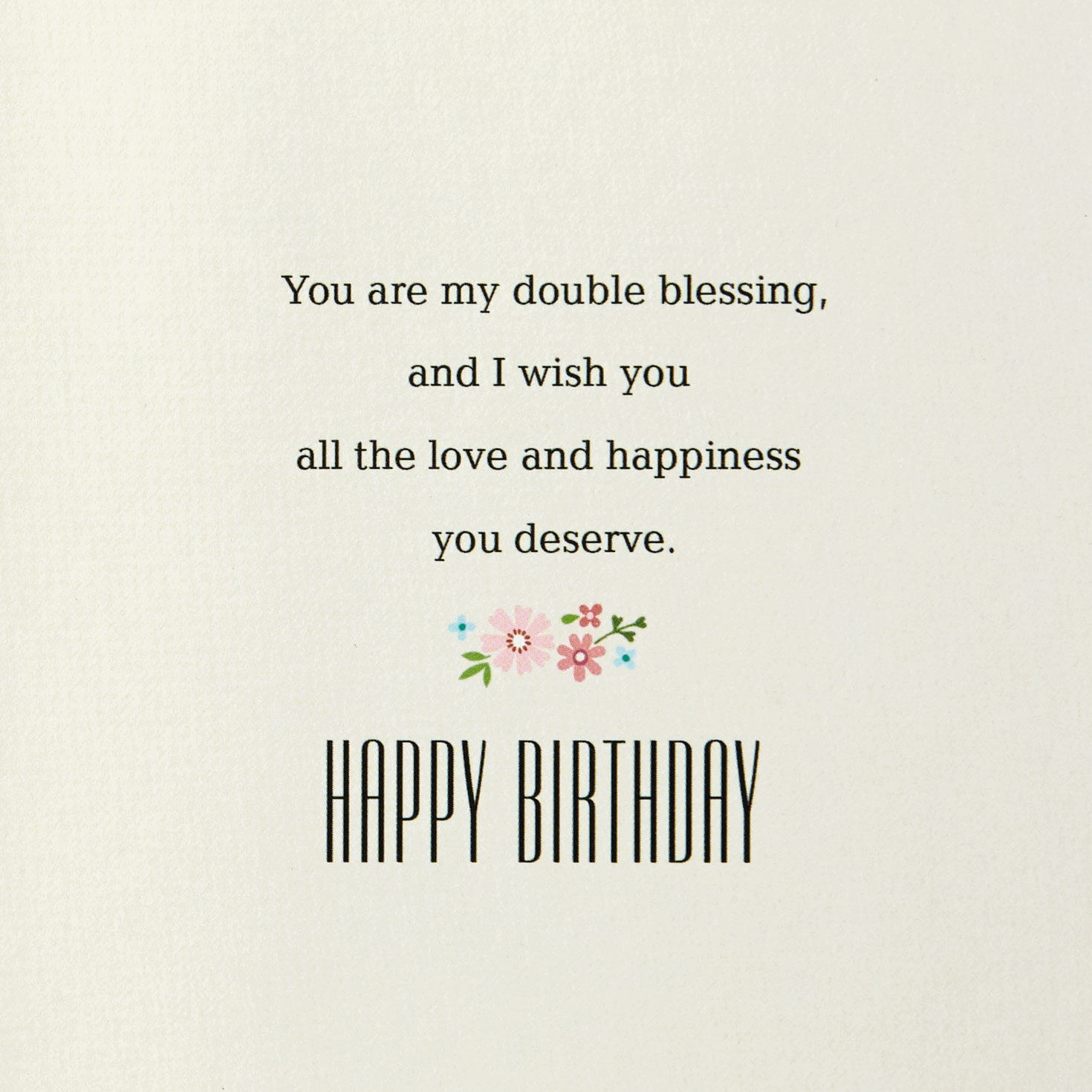 My Sister, My Friend, Twice Blessed Birthday Card sentiment image number 3