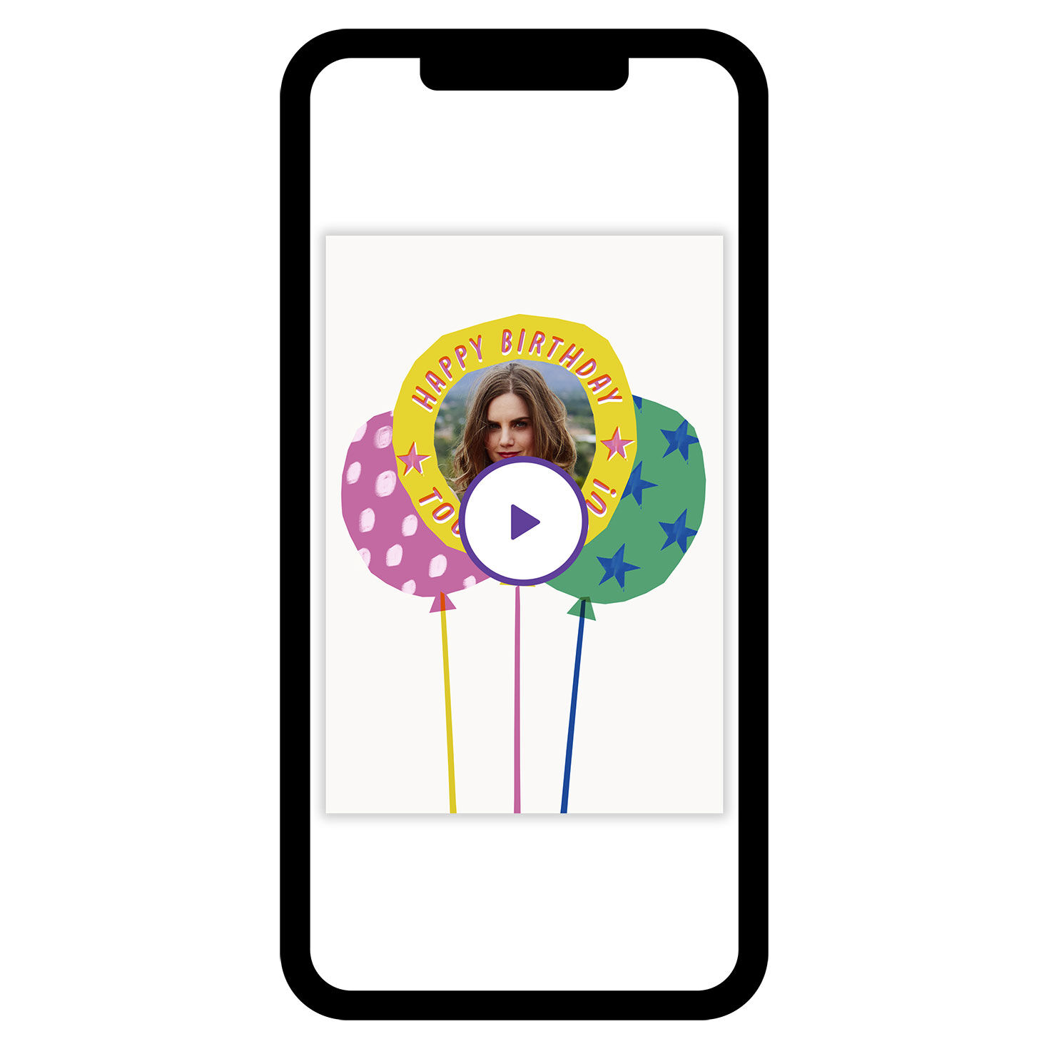 Bold and Bright Balloons Birthday eCard