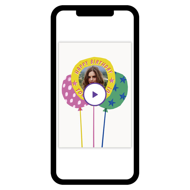 Bold and Bright Balloons Birthday eCard, , large image number 1