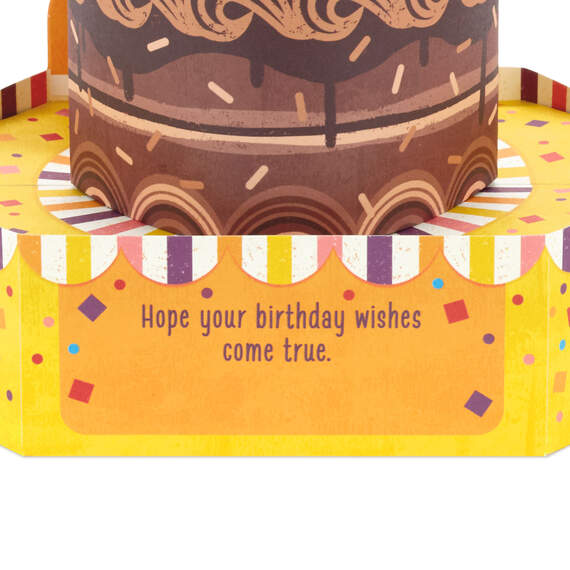 Chocolate Cake Musical 3D Pop-Up Birthday Card With Motion, , large image number 4