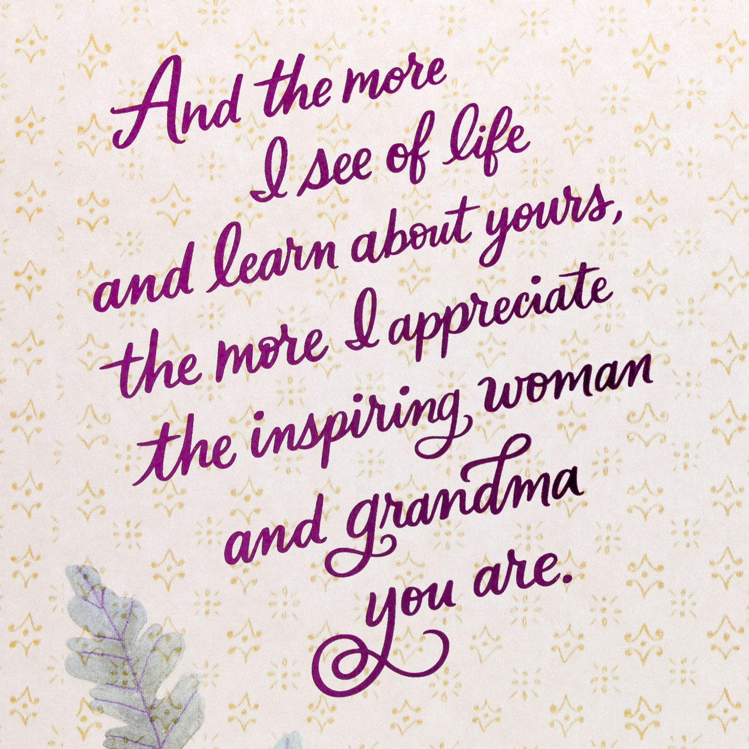 Painted Books and Flowers Mother's Day Card for Grandma Sentiment image number 2