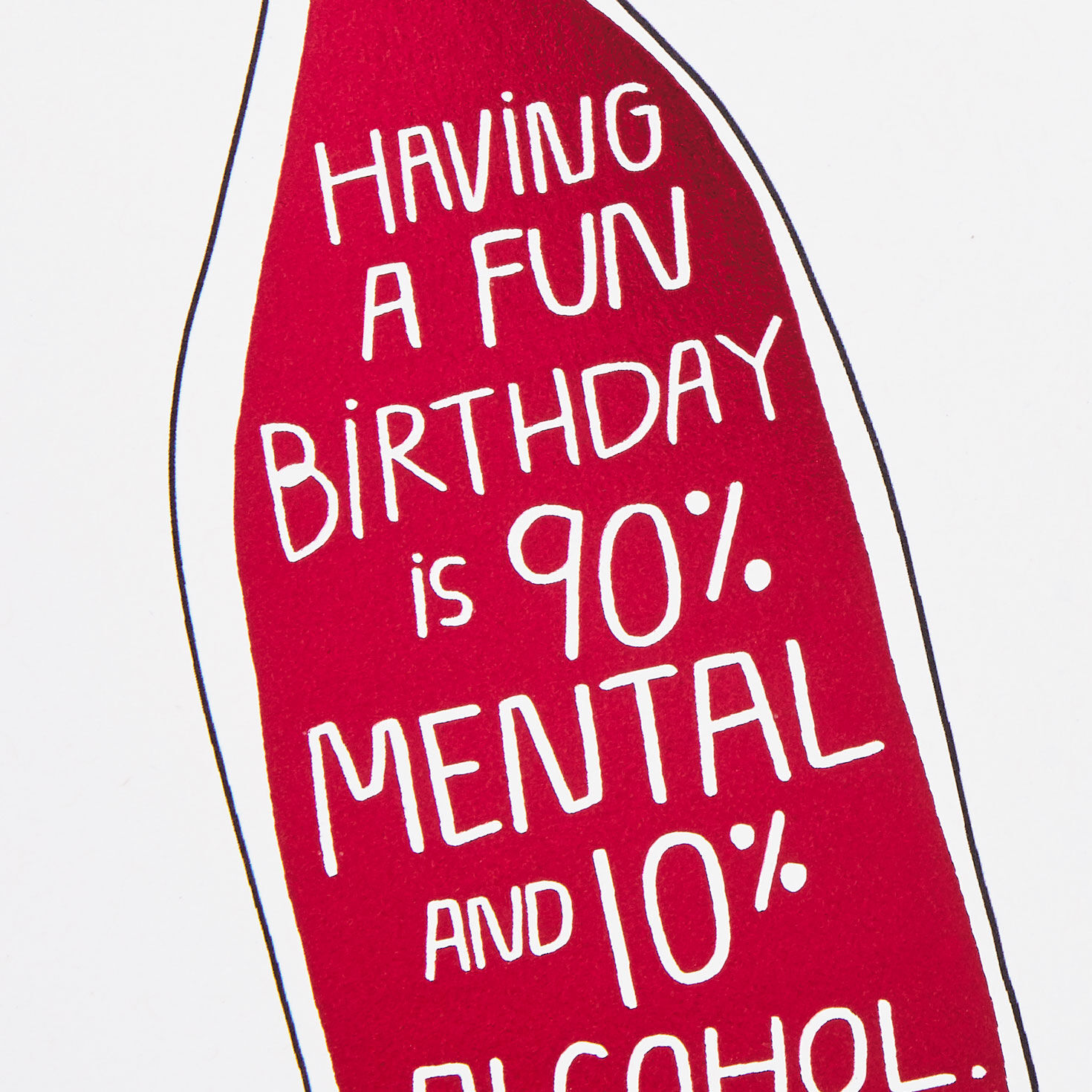 90% Mental Funny Birthday Card, , large image number 4