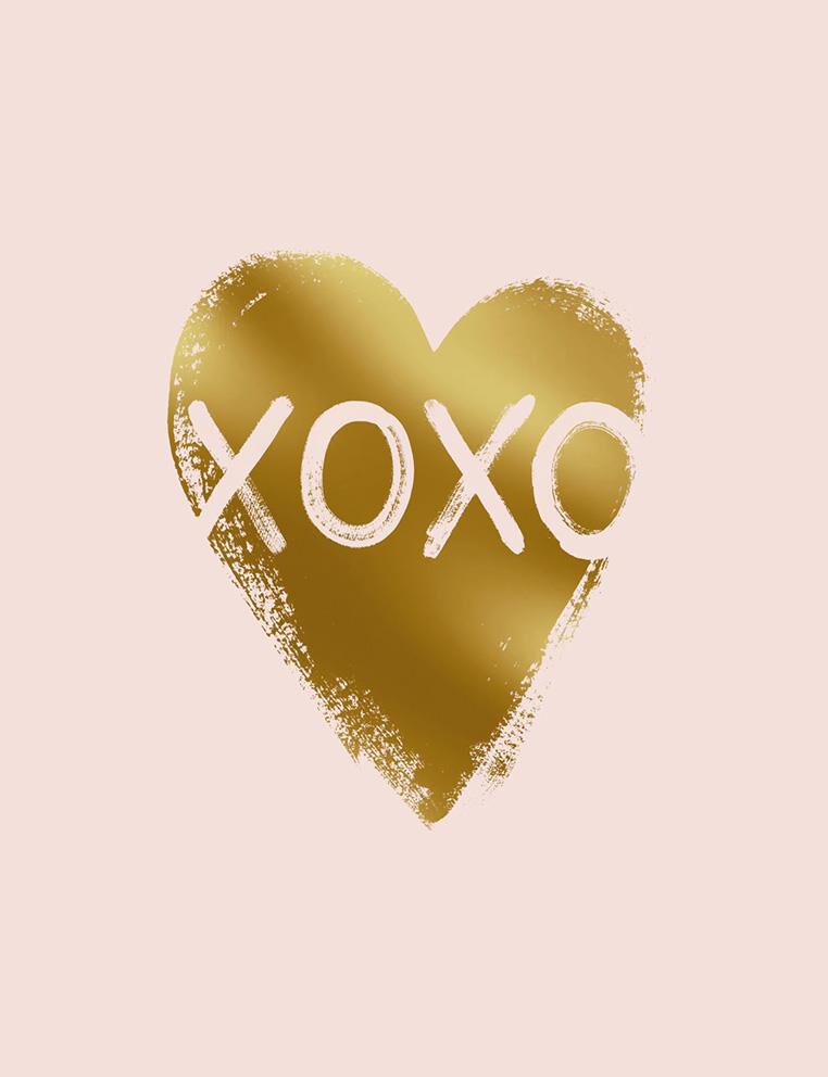 XOXO Blank Love Card
