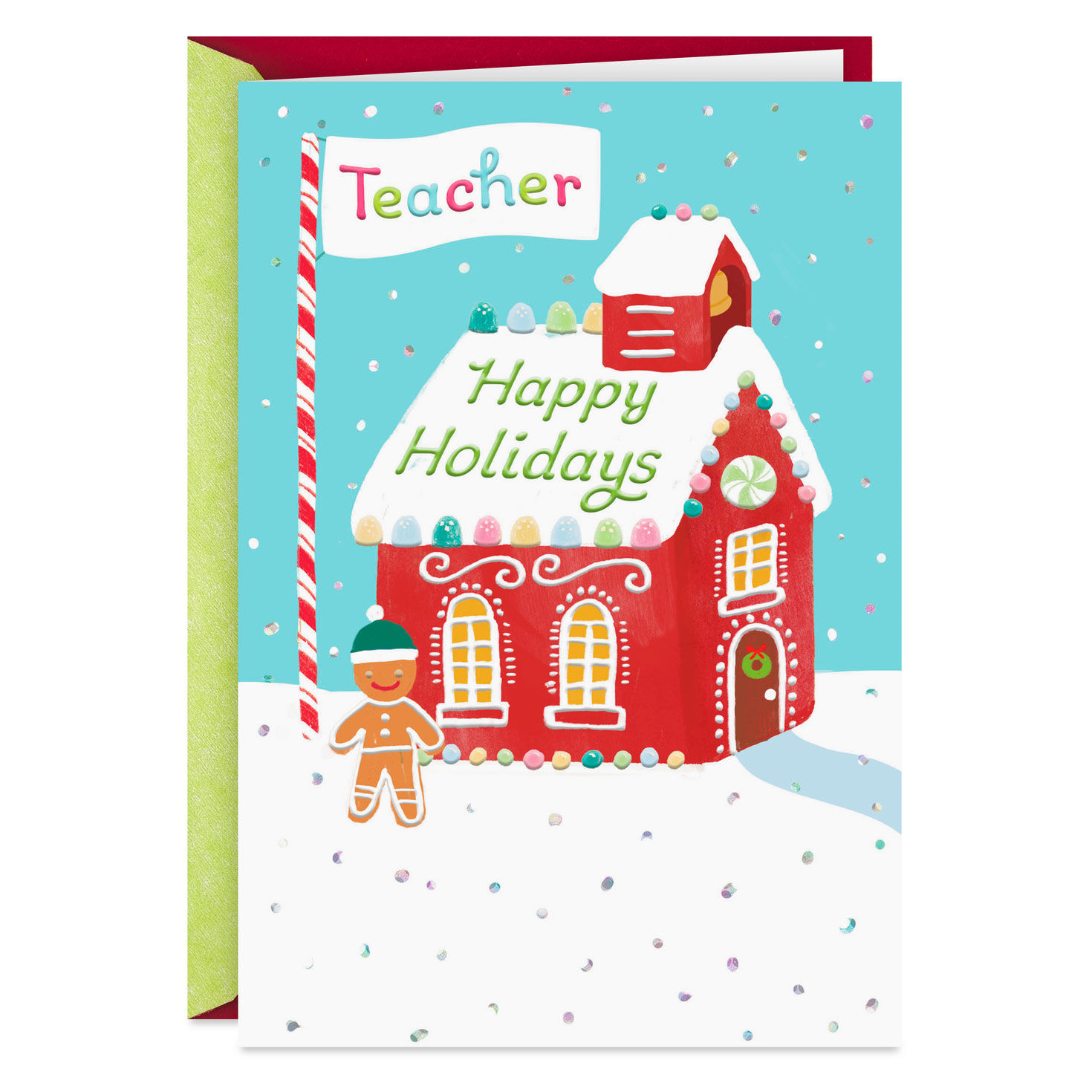 You Make School Sweet Holiday Card for Teacher