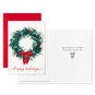 Wreath and Pine Scent Boxed Christmas Cards Card Front with Sentiment image number 3