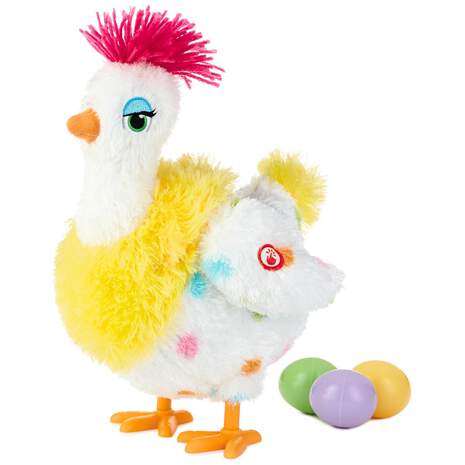 Sassy Squawkin' Egg Droppin' Hen Musical Stuffed Animal With Motion, 11", , large