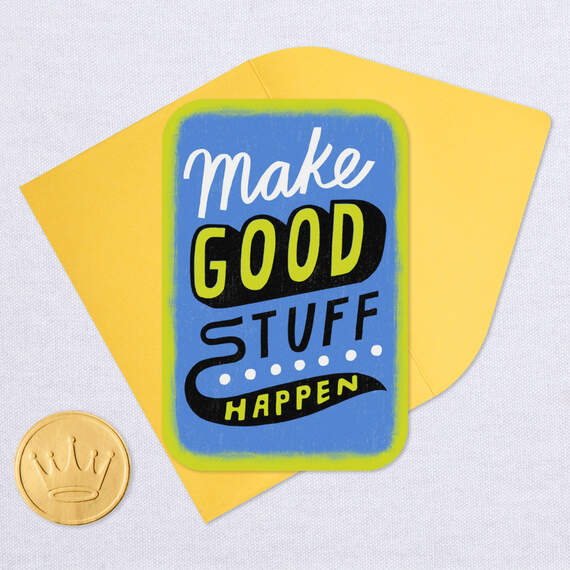 3.25" Mini Make Good Stuff Happen Blank Card, , large image number 5