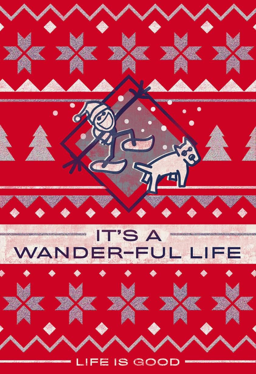 Life is Good® It's a Wander-Ful Life Christmas Card