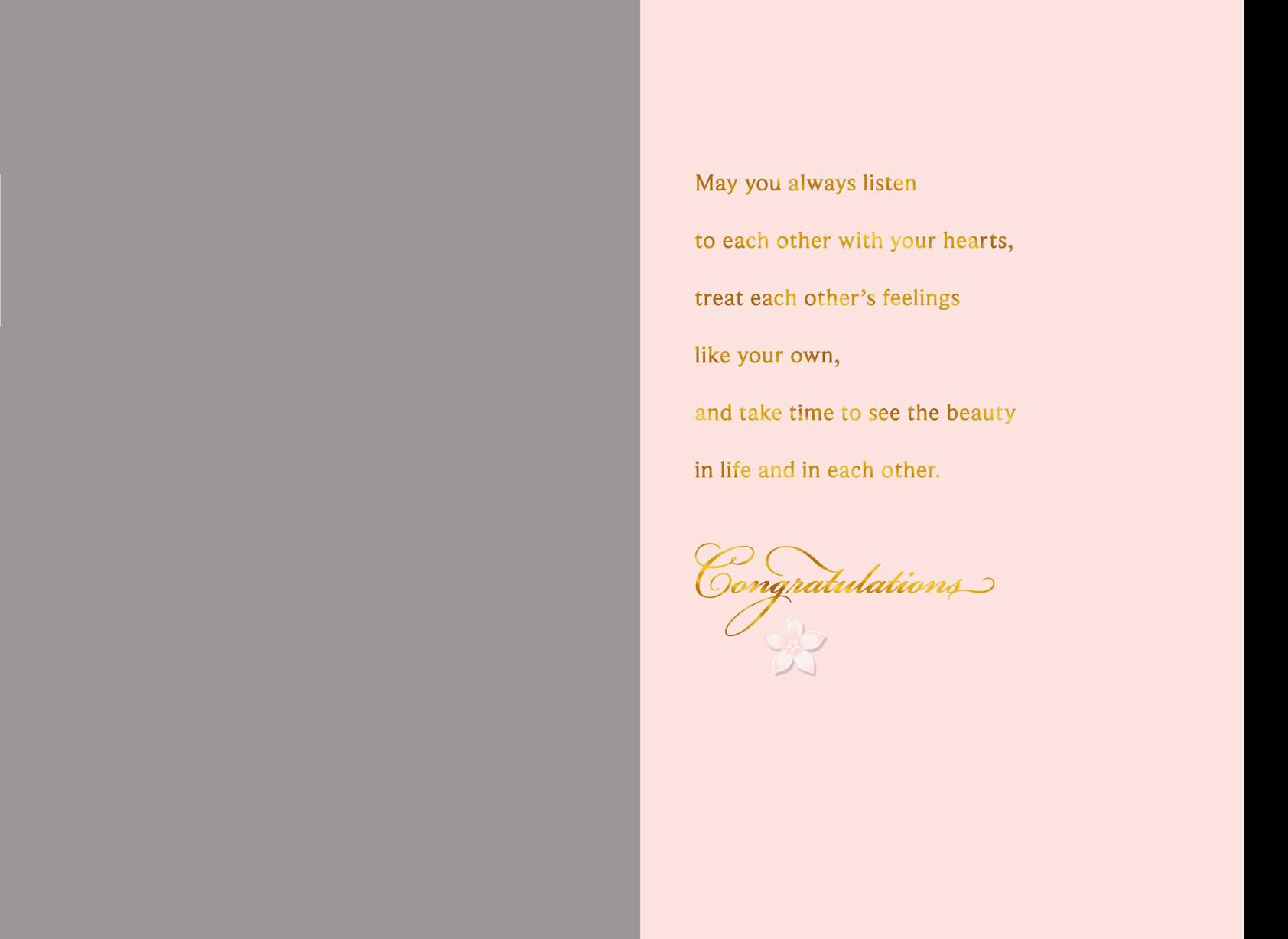 A Wish for a Lovely Couple Wedding Card