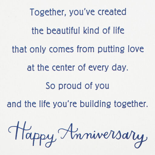 Anniversary Card Daughter Son in Law 459AVY2680 02