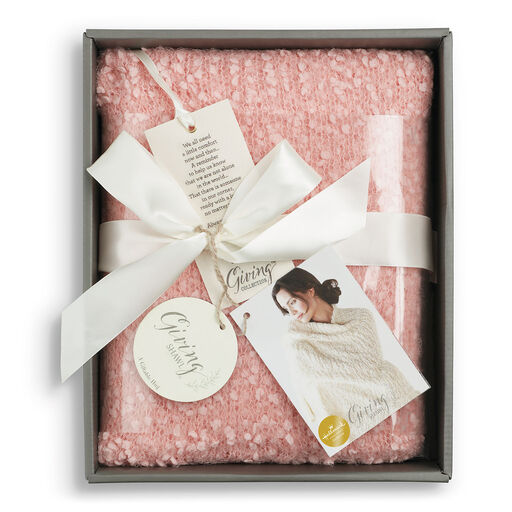 Demdaco Peach Giving Shawl, 