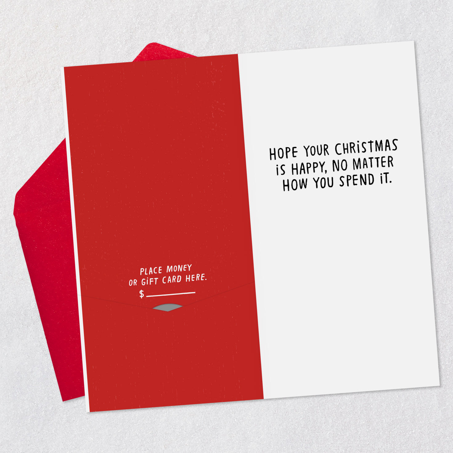 Elves Now and Then Funny Money Holder Christmas Card, , large image number 4