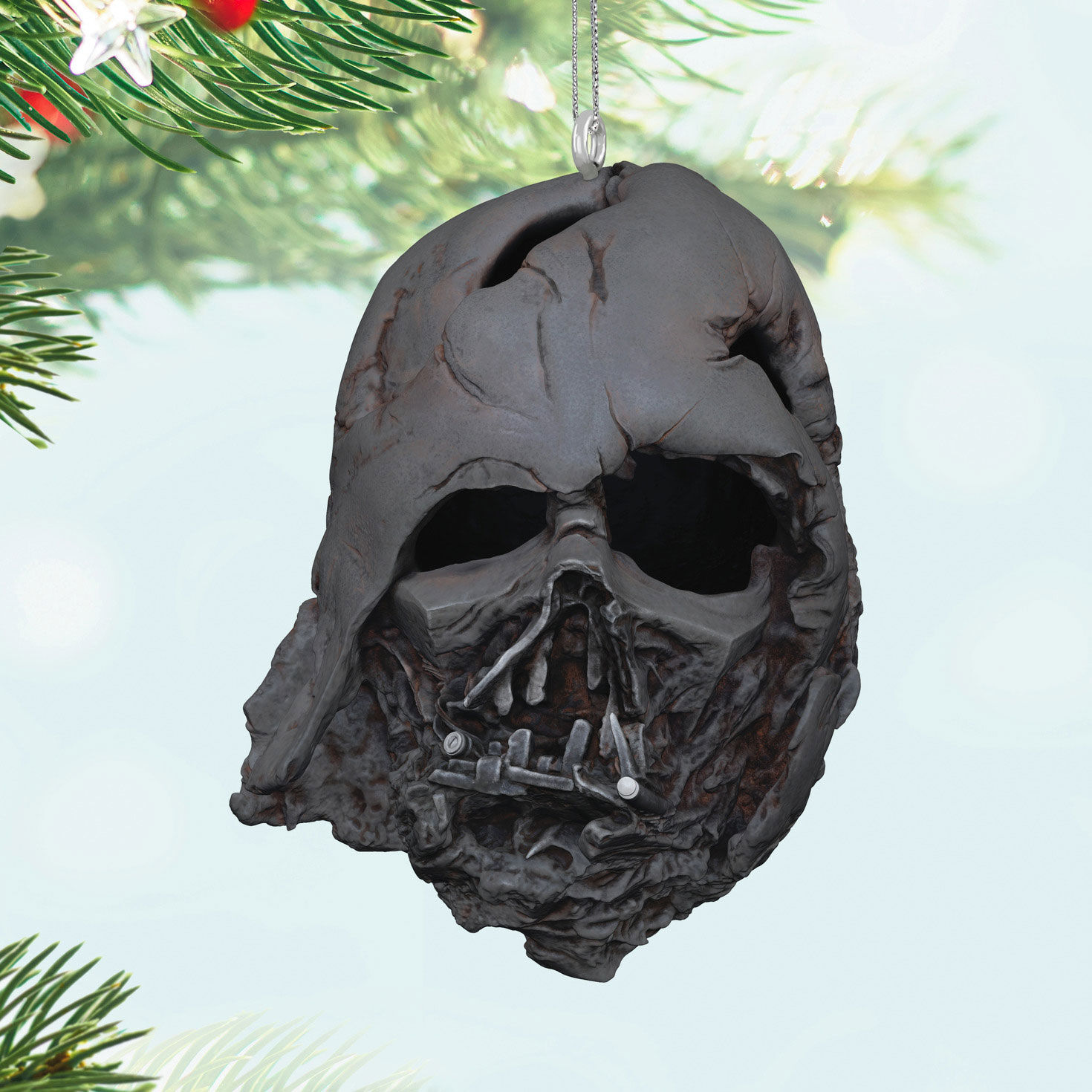 Star Wars Darth Vader Helmet Keepsake Ornament Hanging on tree image number 2