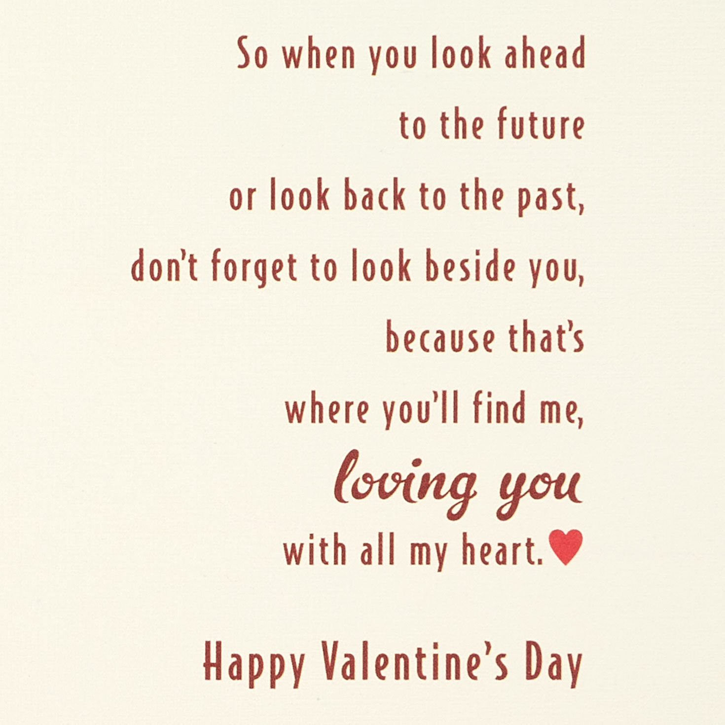 Red Heart Love Valentine's Day Card for Man sentiment image number 3
