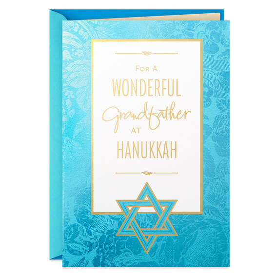 For a Wonderful Grandfather Hanukkah Card, , large image number 1