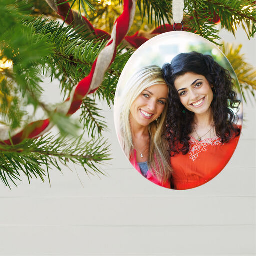 Ceramic Photo Ornament—Vertical Oval, 