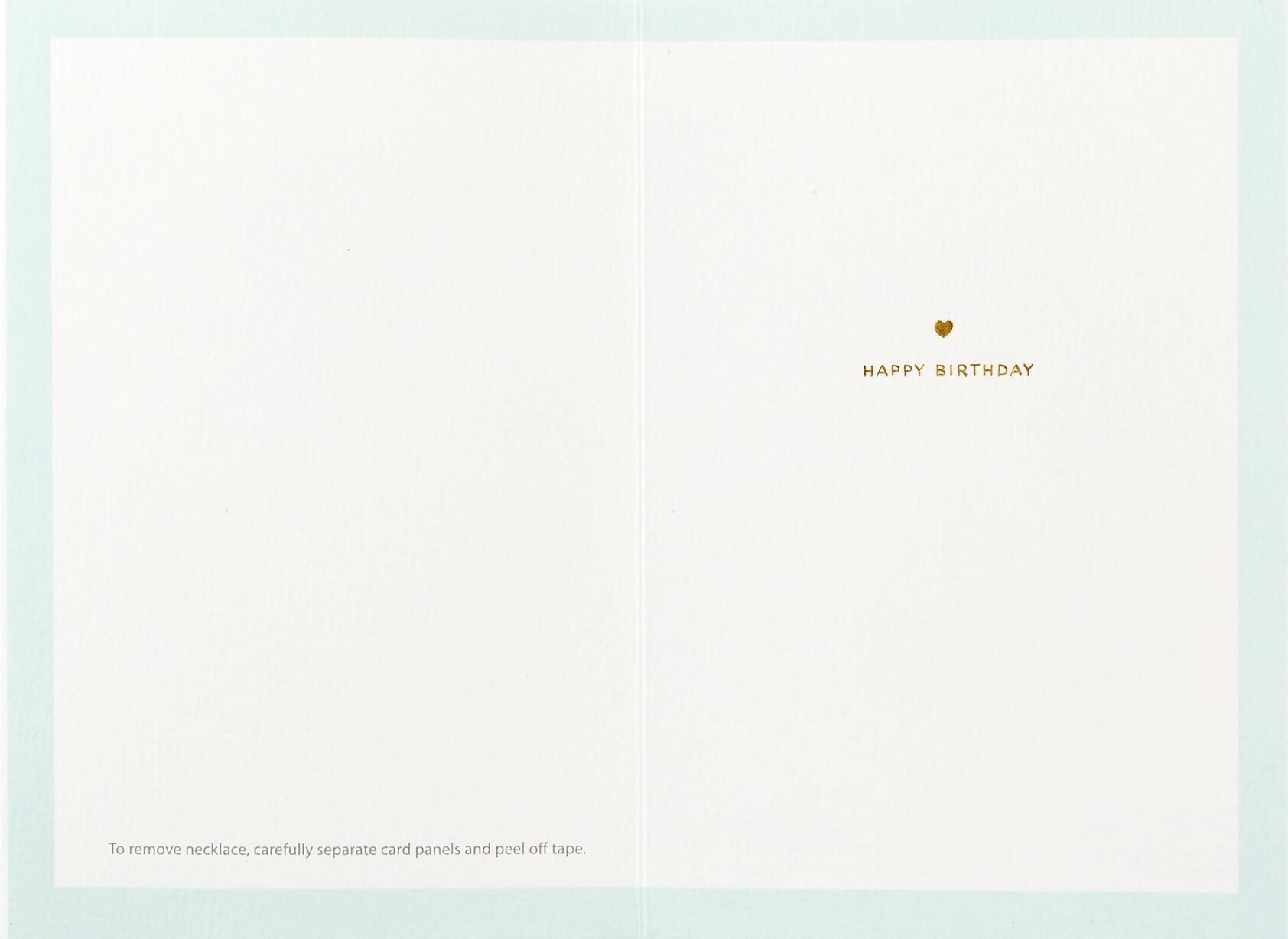Wishbone Necklace Birthday Card
