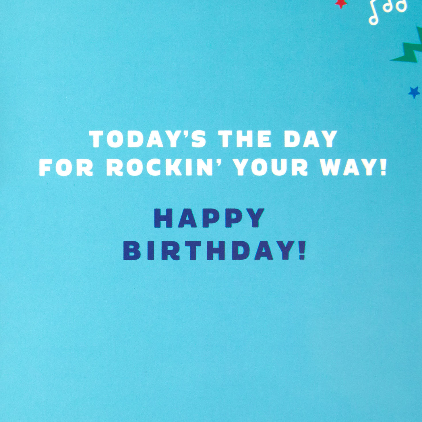 Disney Mickey Mouse Musical 5th Birthday Card sentiment image number 2