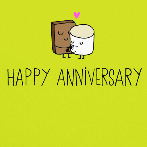 I Love You S'More and S'More Anniversary Card, 