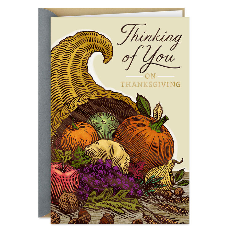 We're Always Close in Heart Thanksgiving Card