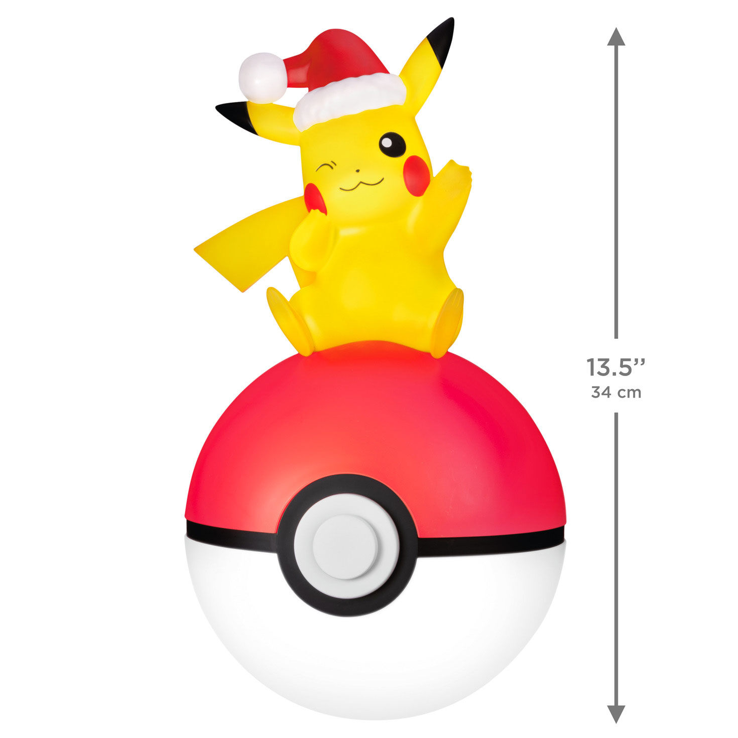 Pok&eacute;mon Holiday Pikachu Christmas Tree Topper measurement image number 4