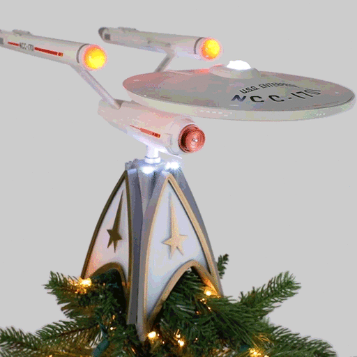 Star Trek™ U.S.S. Enterprise™ Musical Tree Topper With Light, 