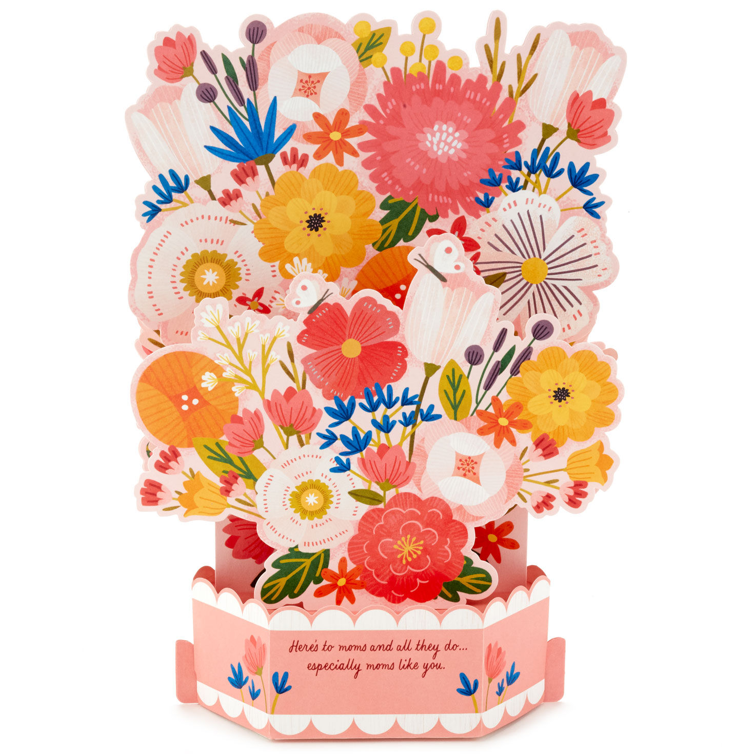 Best Mom Ever Flowers Pop-Up Mother's Day Card sentiment image number 2