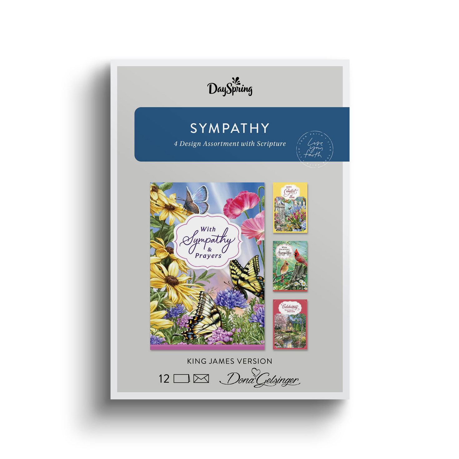 Dona Gelsinger DaySpring Sympathy Cards Assortment package front image number 2