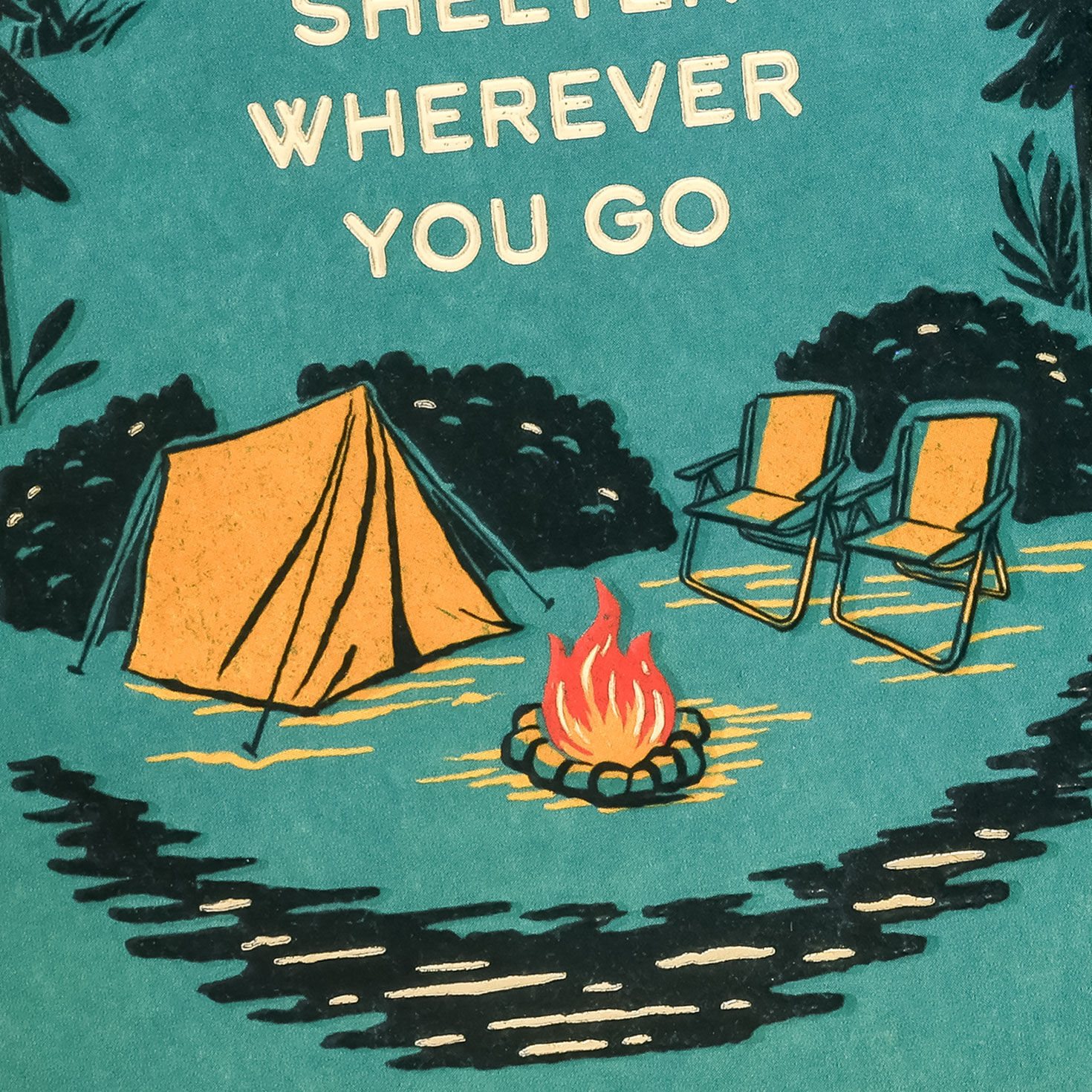 Mountain Campsite Scene Dad Father's Day Card Card Front Detail image number 5