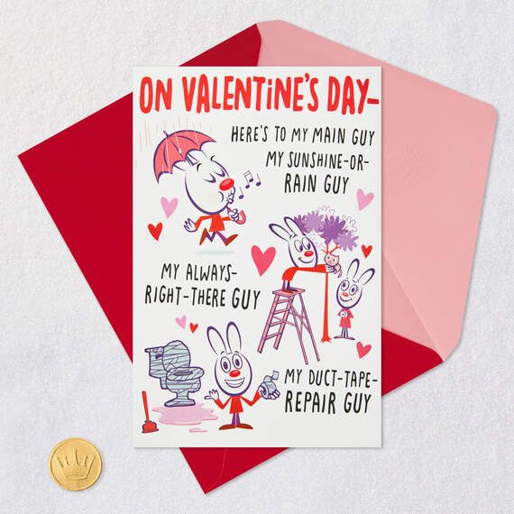 My Guy Funny Pop-Up Valentine's Day Card for Husband From Wife, , large image number 8