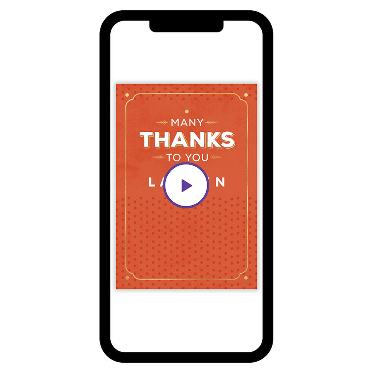 Many Thanks to You Thank You eCard