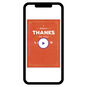 Personalized Orange and Gold Thank-You Card  image number 1