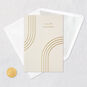 Gold Arches on Ivory Signature Engagement Card Card Front with Envelope and Gold Seal image number 6