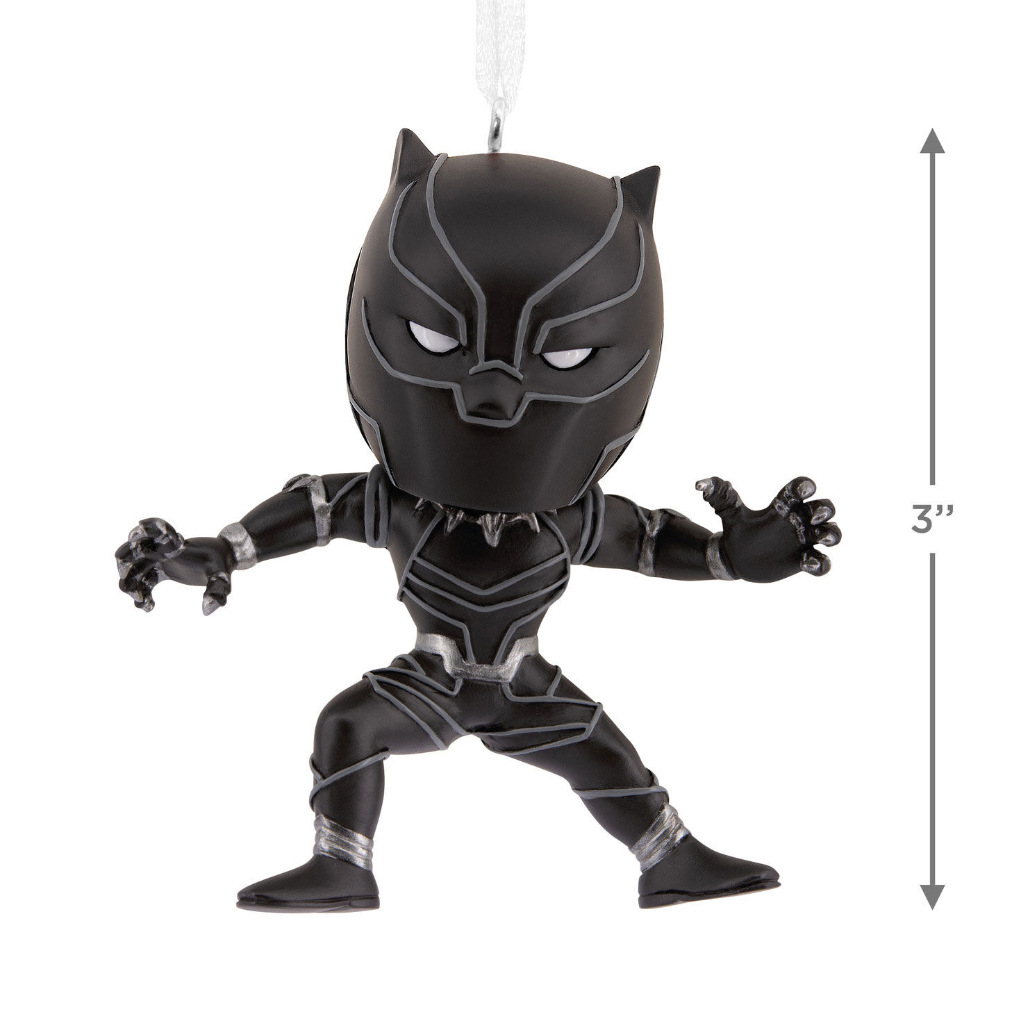 Black Panther Stylized Christmas Ornament measurement image number 3