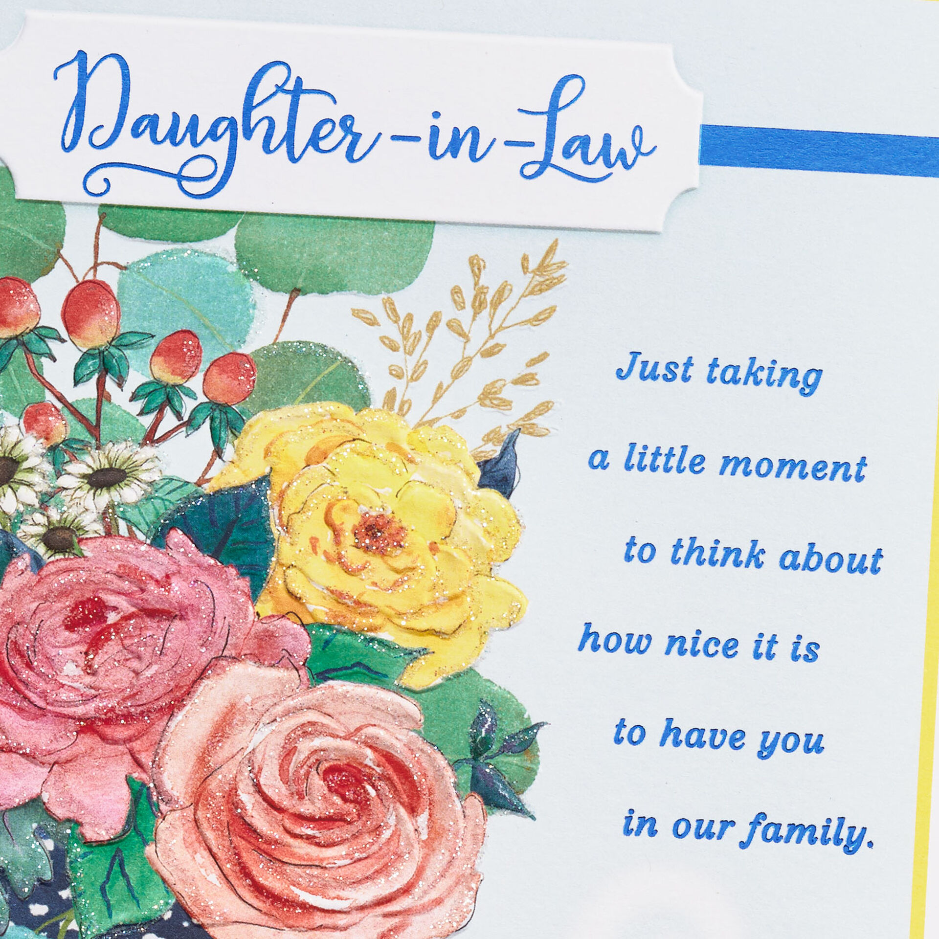 flower vase and coffee cup birthday card for daughter in law greeting