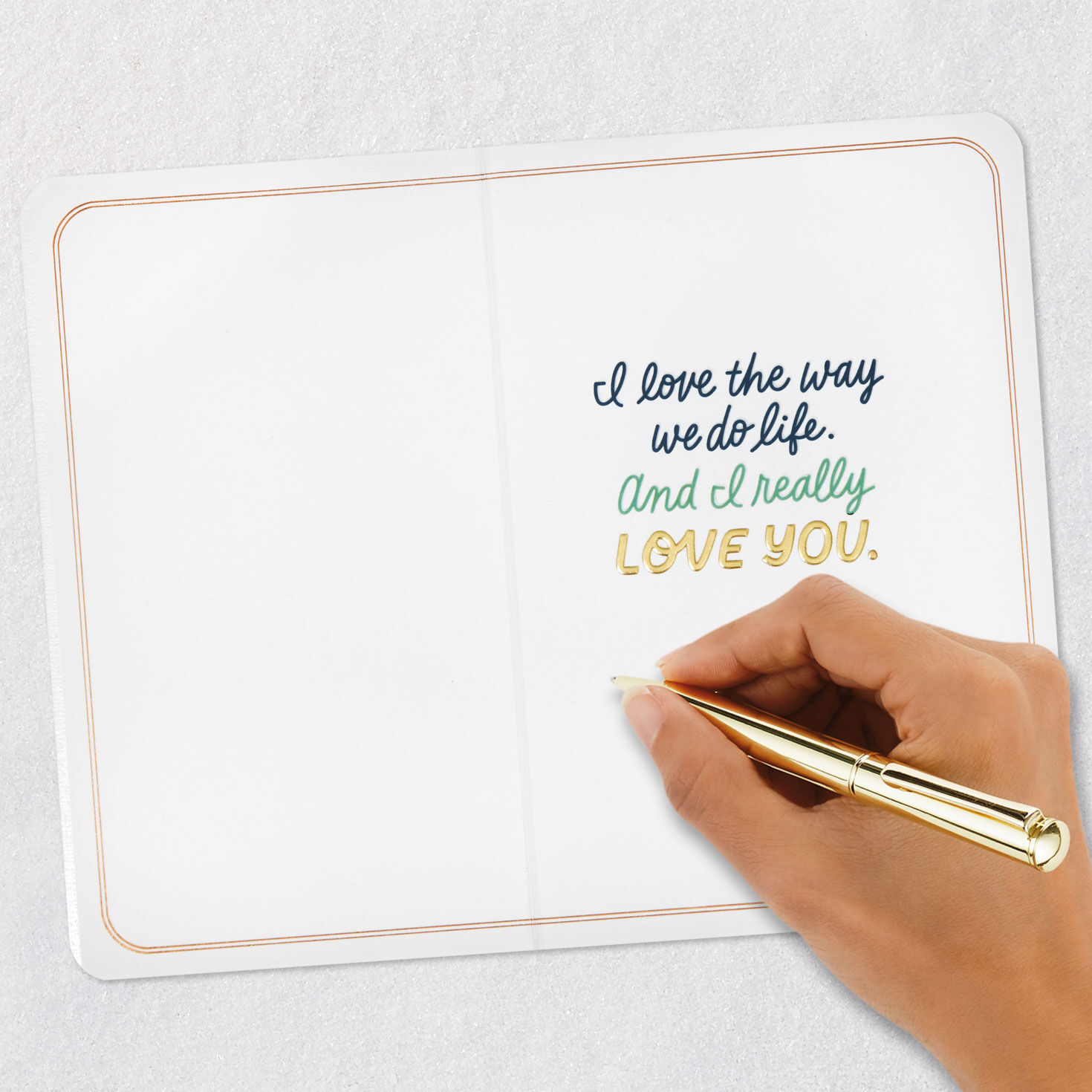 Colorful Lettering Romantic Love Card signing card image number 6