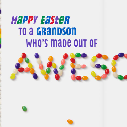 Disney Mickey Mouse Jellybeans Easter Card For Grandson, 
