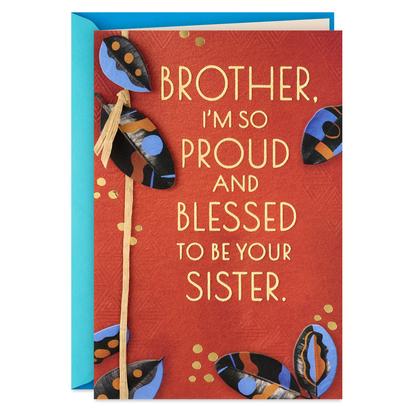 Blessed to Be Your Sister Father's Day Card for Brother