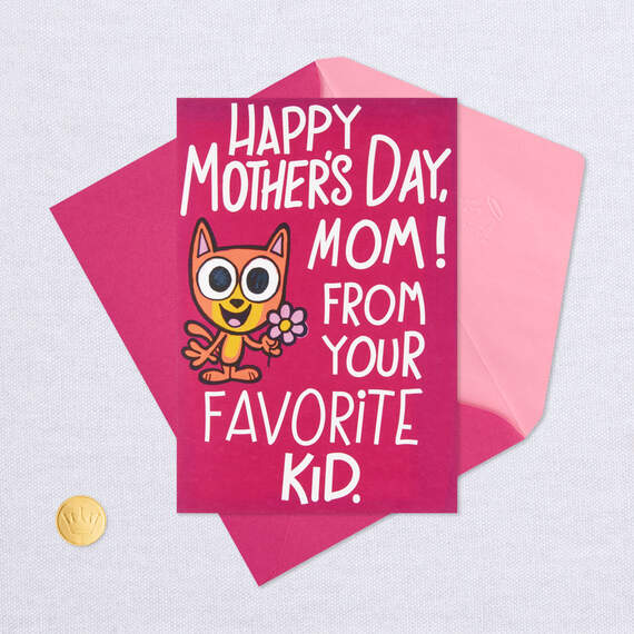 Favorite Kid Funny Pop-Up Mother's Day Card for Mom, , large image number 5