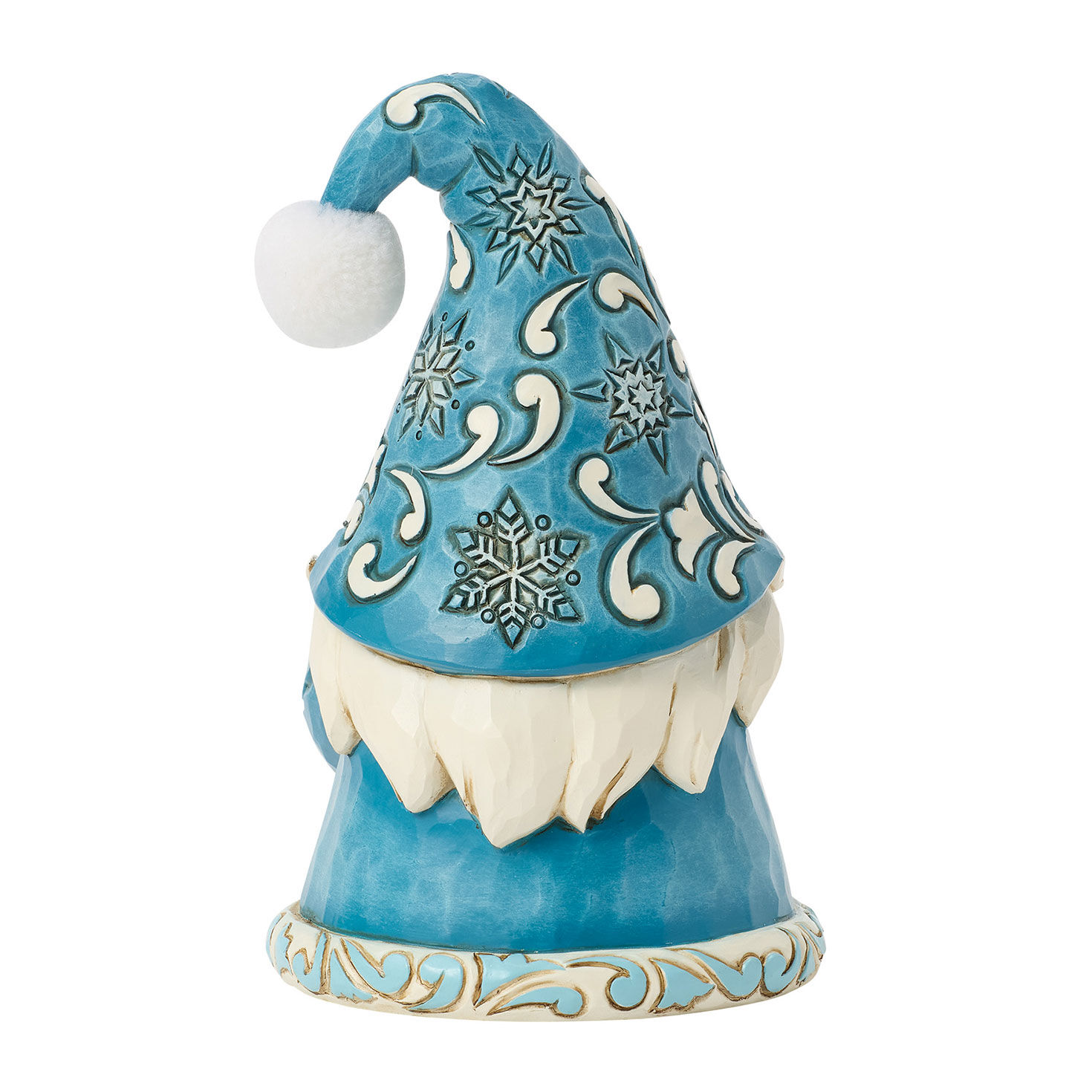 Blue Gnome With Snowflake Jim Shore Statue Back image number 2